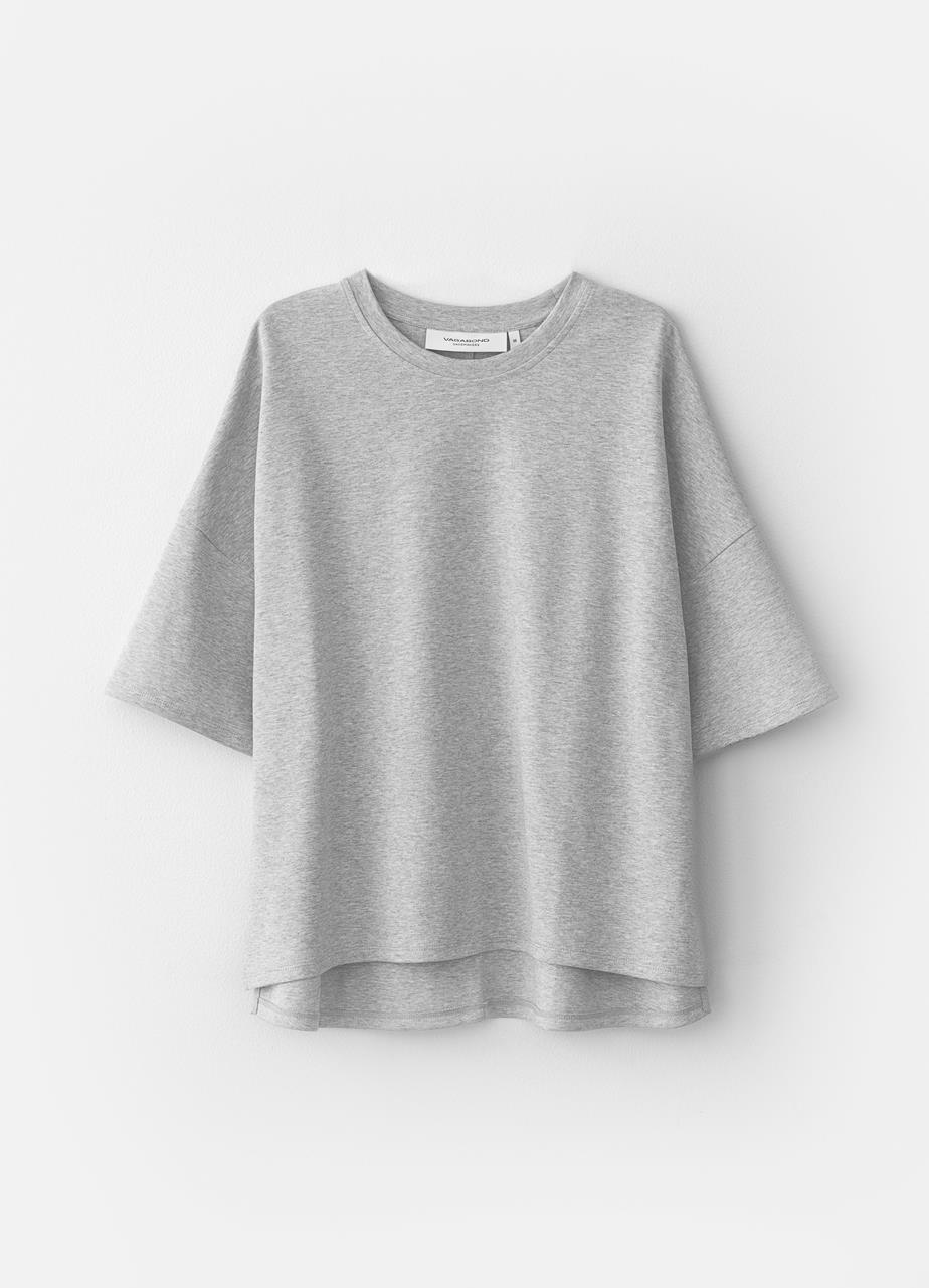 Boxy t-shirt Grey textile