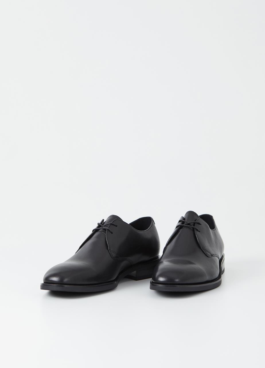 Percy Black Cow Leather Shoes