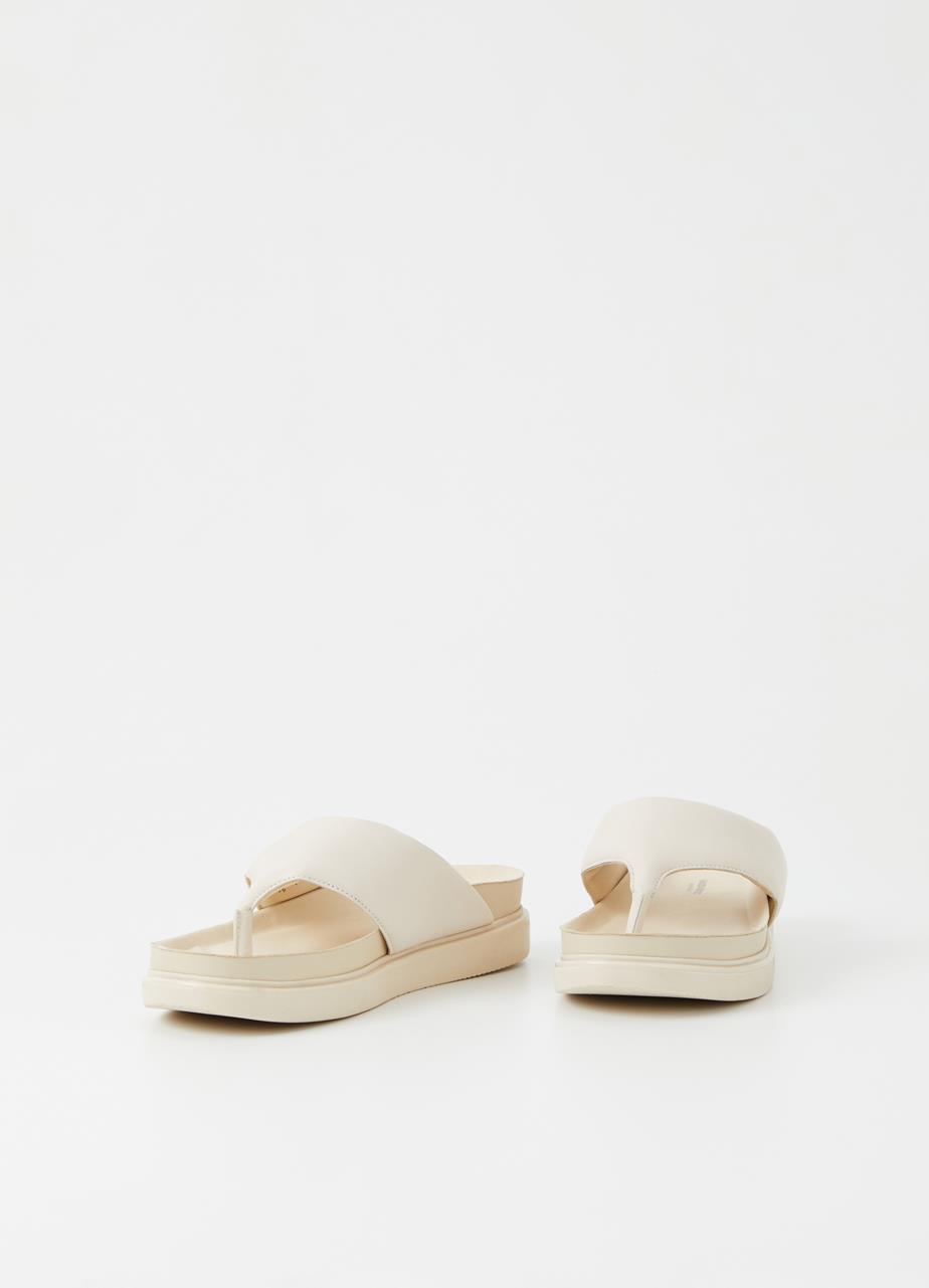 Erin Off White Cow Leather Sandals