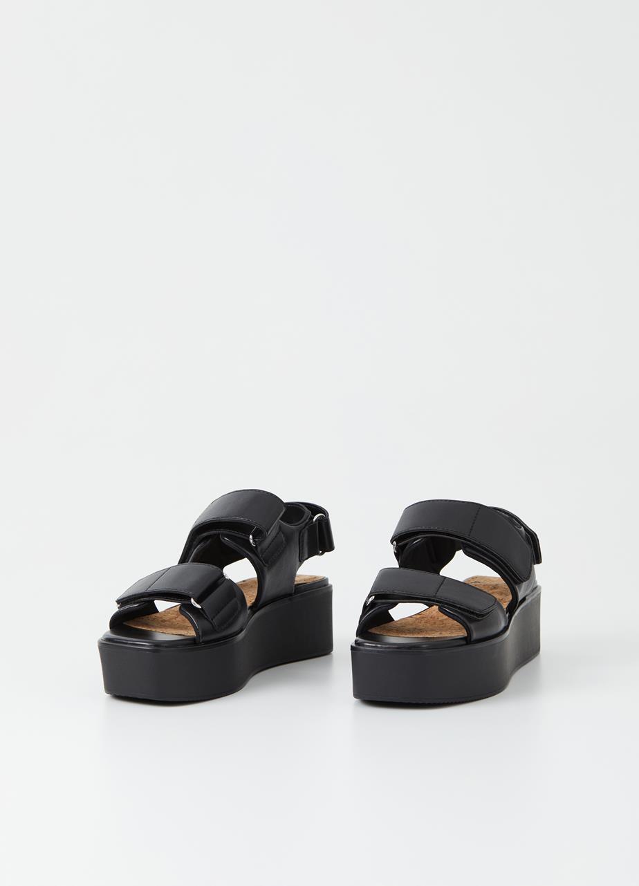 Bonnie Black Synthetic Sandals