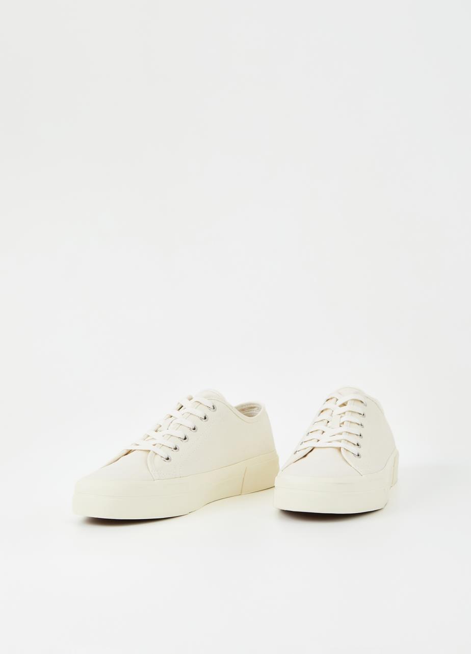 Teddie m Cream White Textile Sneakers