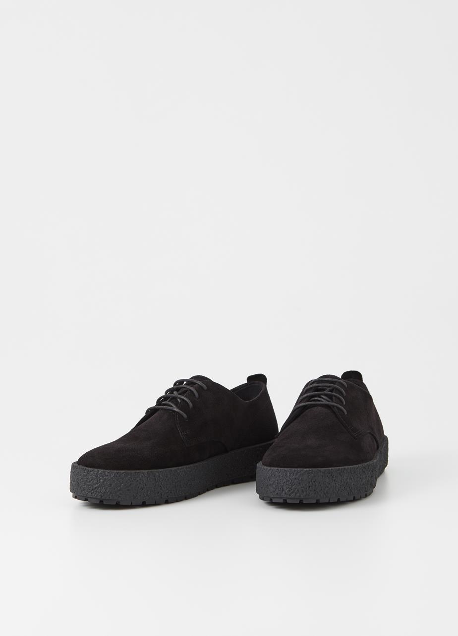 Fred Black Cow Suede Shoes