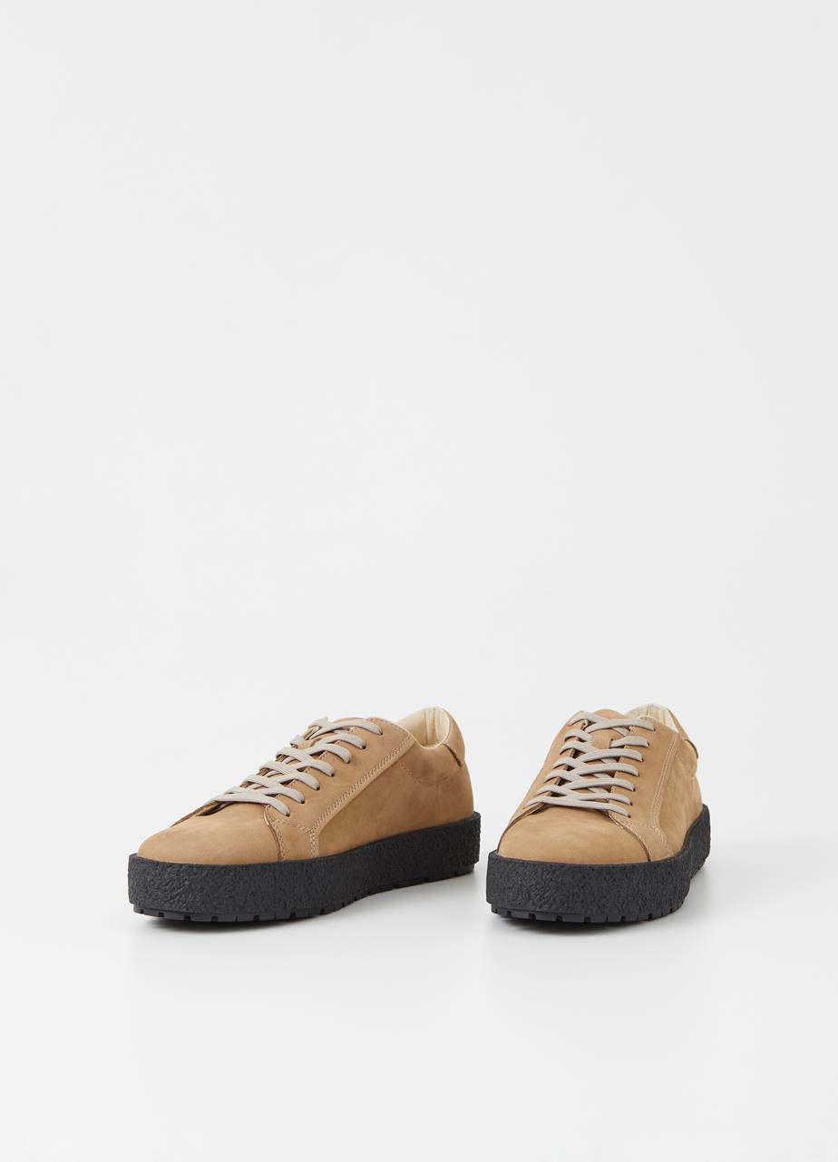 Fred Warm Sand Cow Leather Sneakers