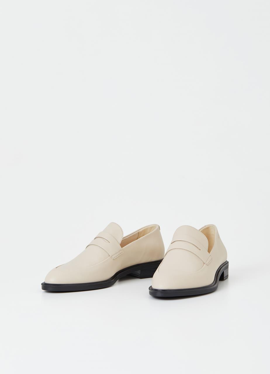 Frances Off White Cow Leather Loafer