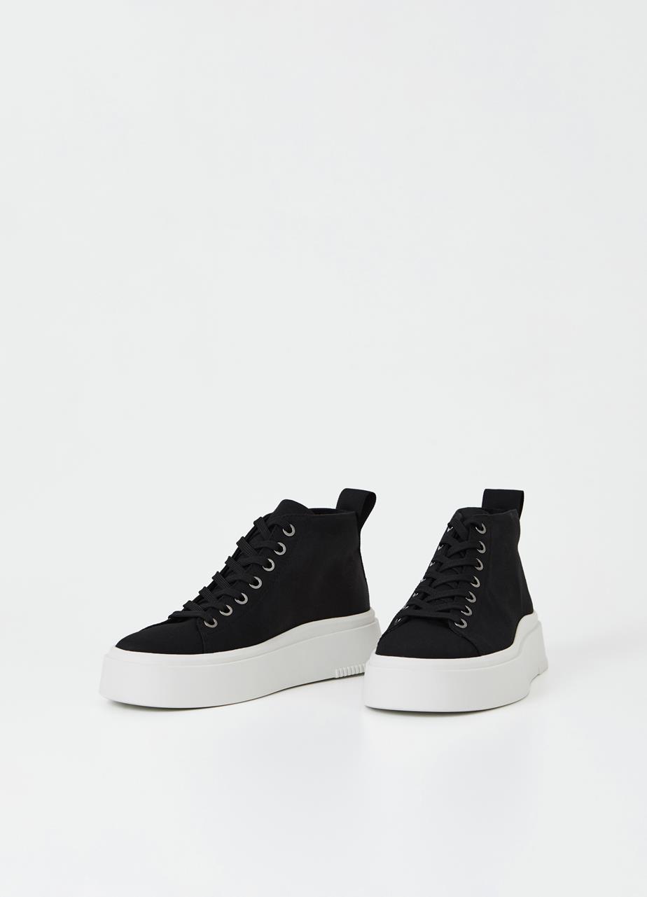 Stacy Black Textile Sneakers