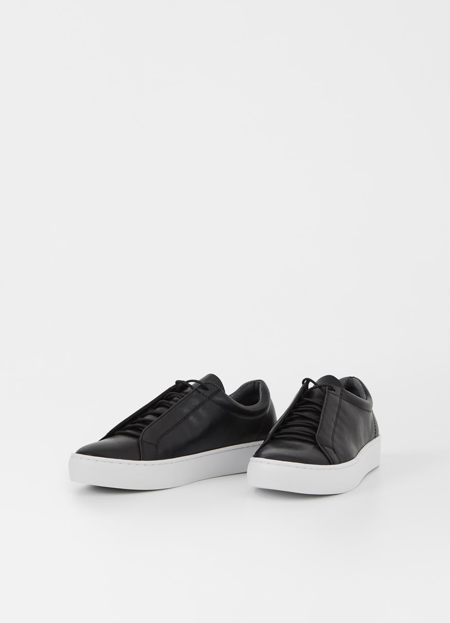 Zoe Black Cow Leather Sneakers