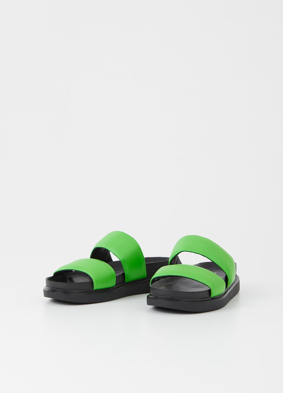 Erin Electric Green Cow Leather Sandals