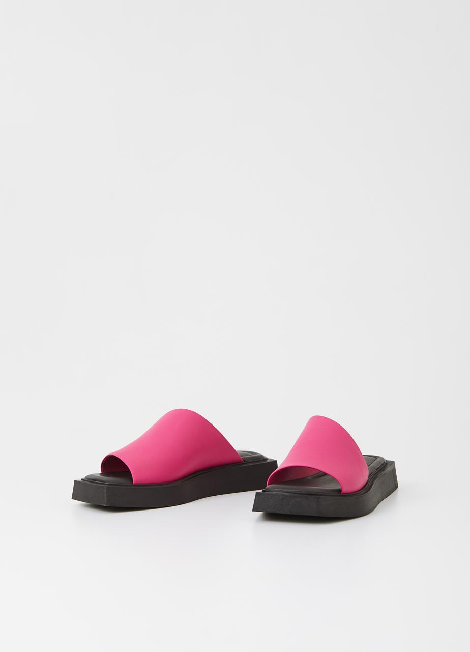 Evy Hyper Pink Cow Leather Sandals