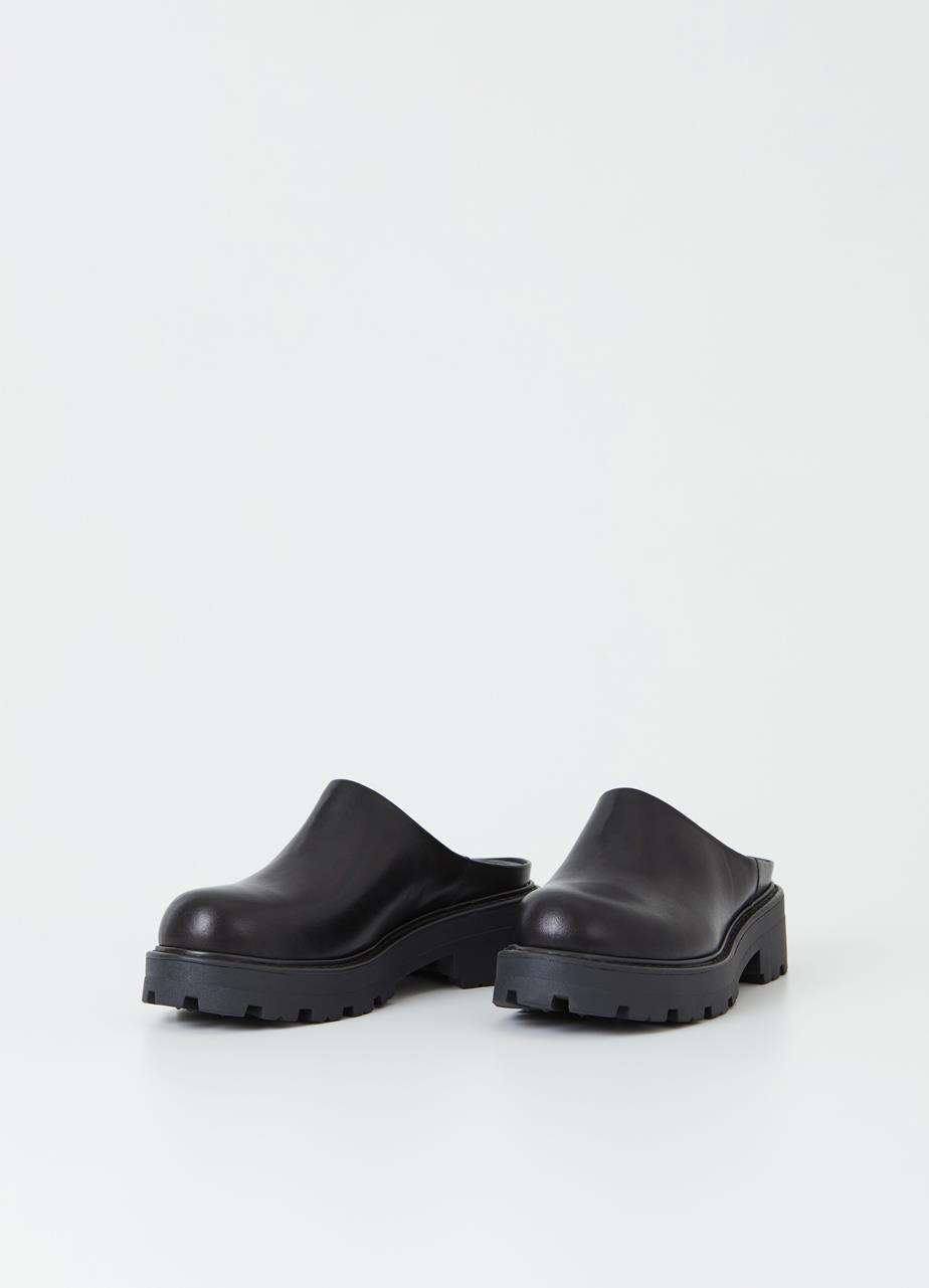 Cosmo 2.0 Black Cow Leather Mules