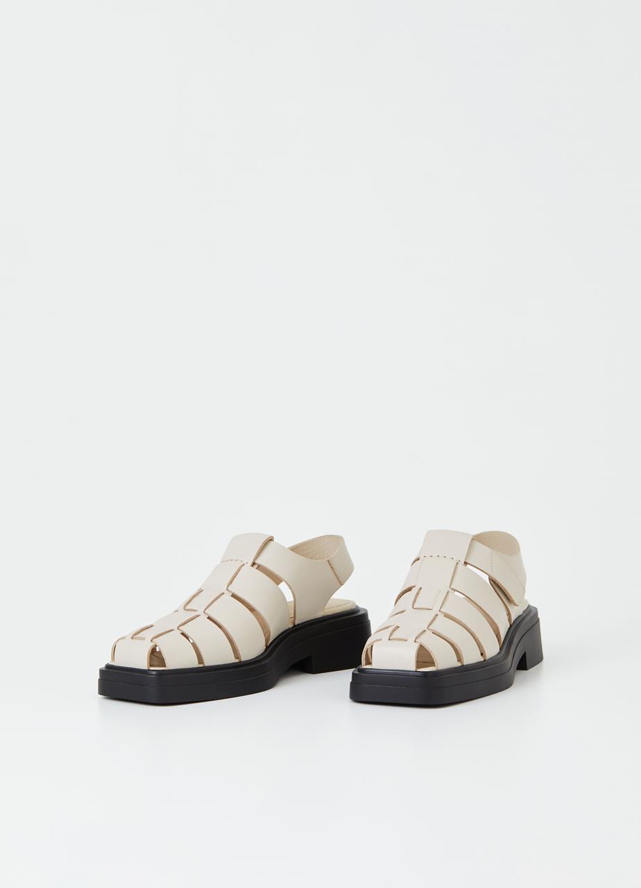 Eyra Off White Cow Leather Sandals