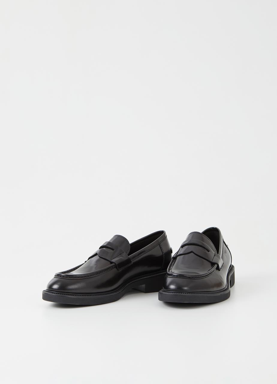 Alex m Black Cow Leather Loafer