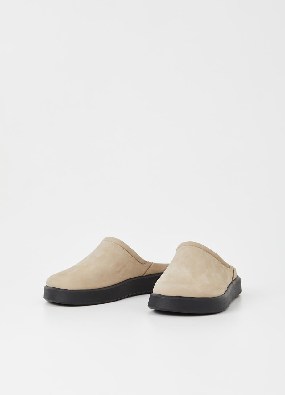 Nate Sand Cow Leather Mules