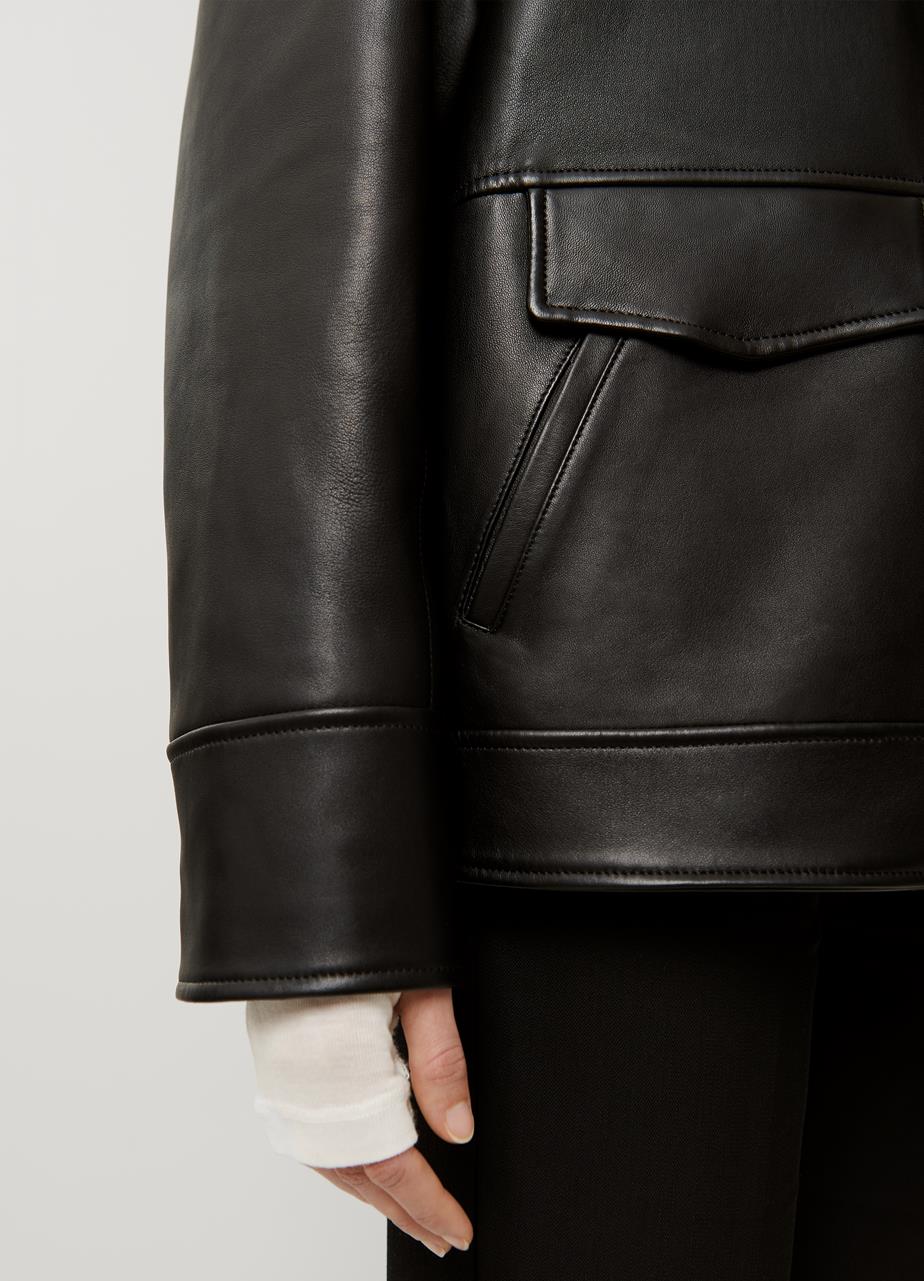 all saints pascao leather bomber jacket