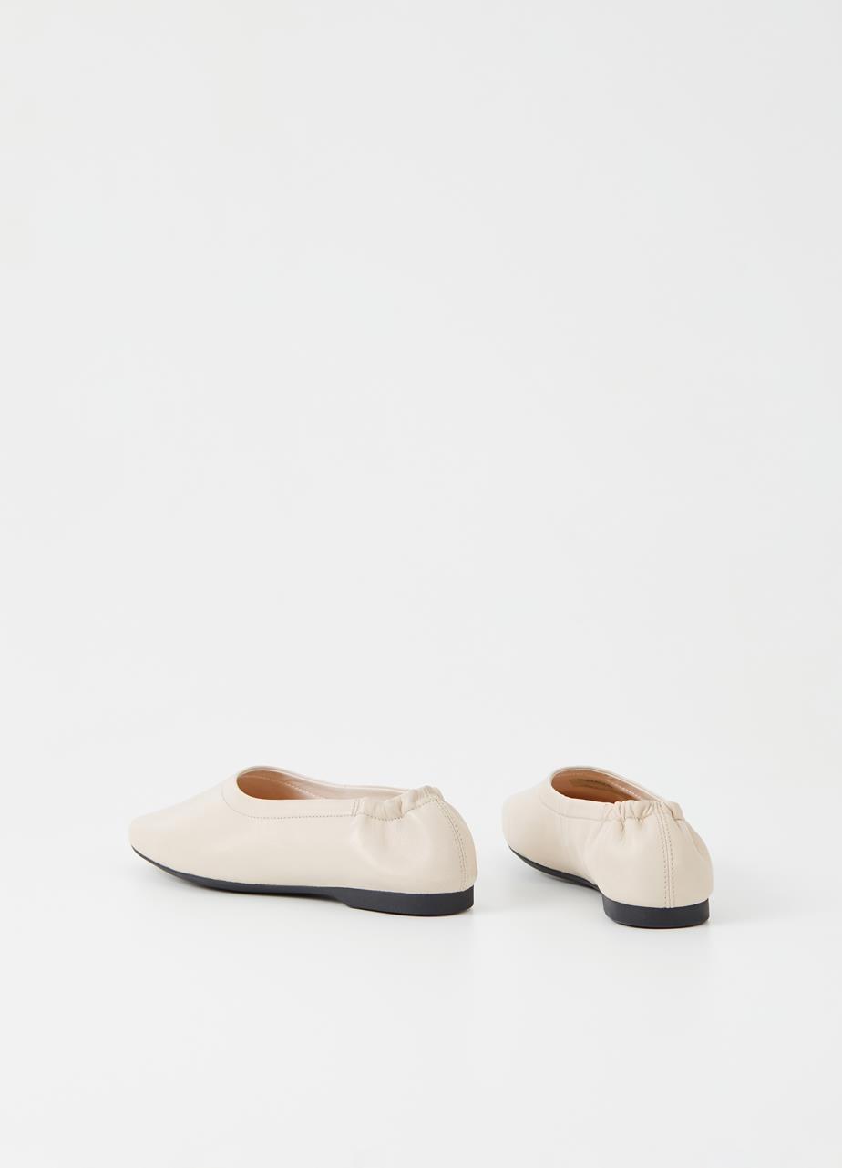 Maddie Off White Sheep Leather Shoes
