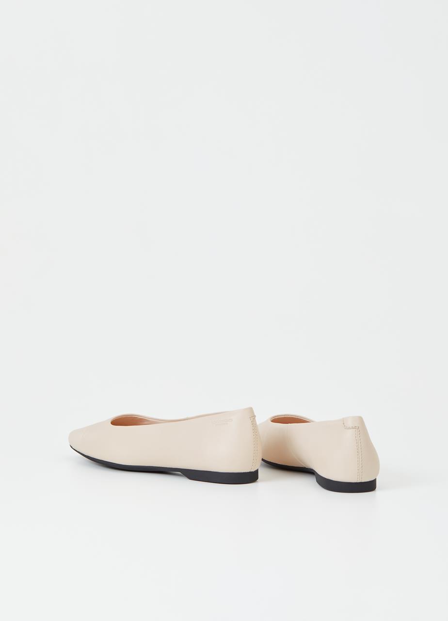 Maddie Off White Sheep Leather Shoes