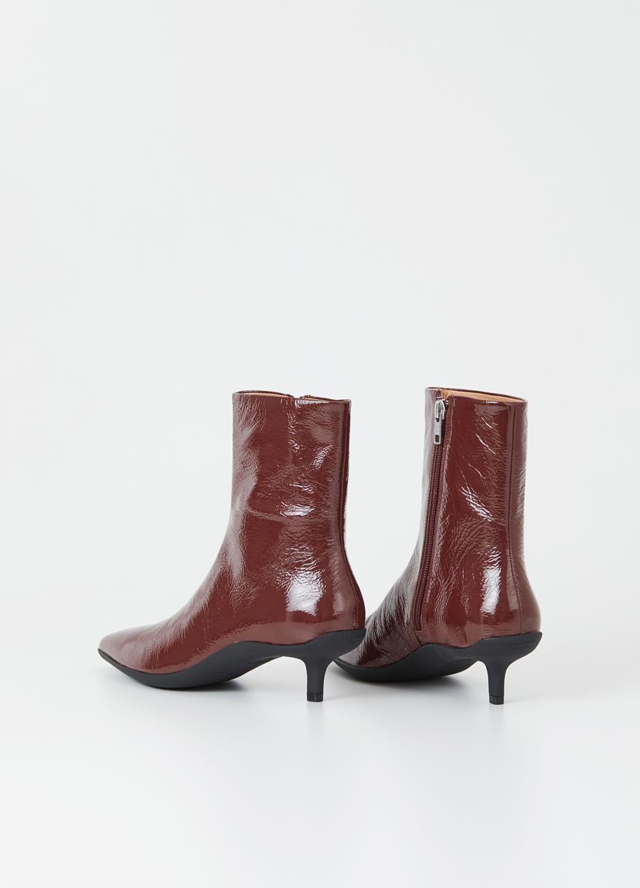 Lydia boots Dark Brown patent leather