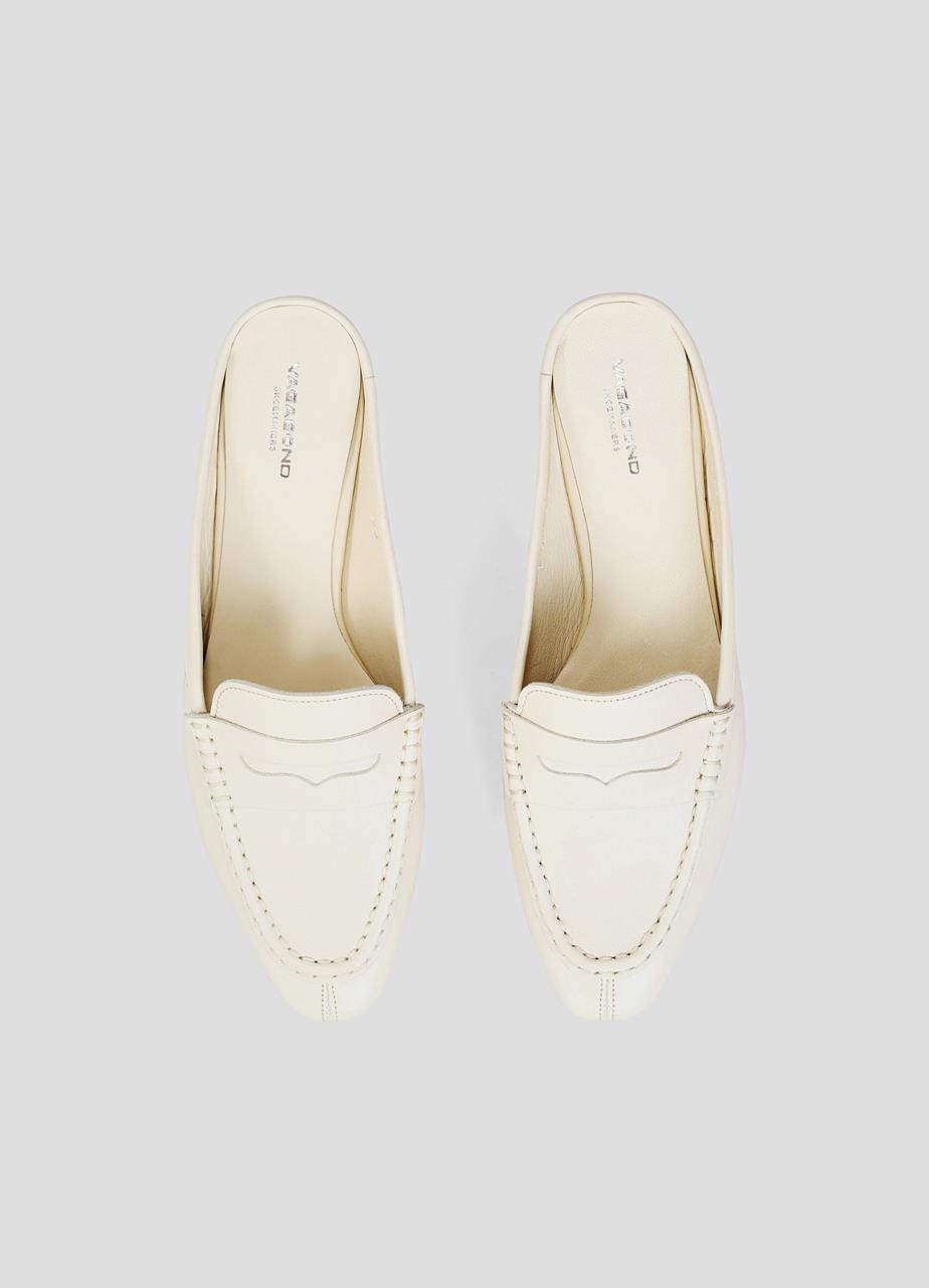 white mule loafer