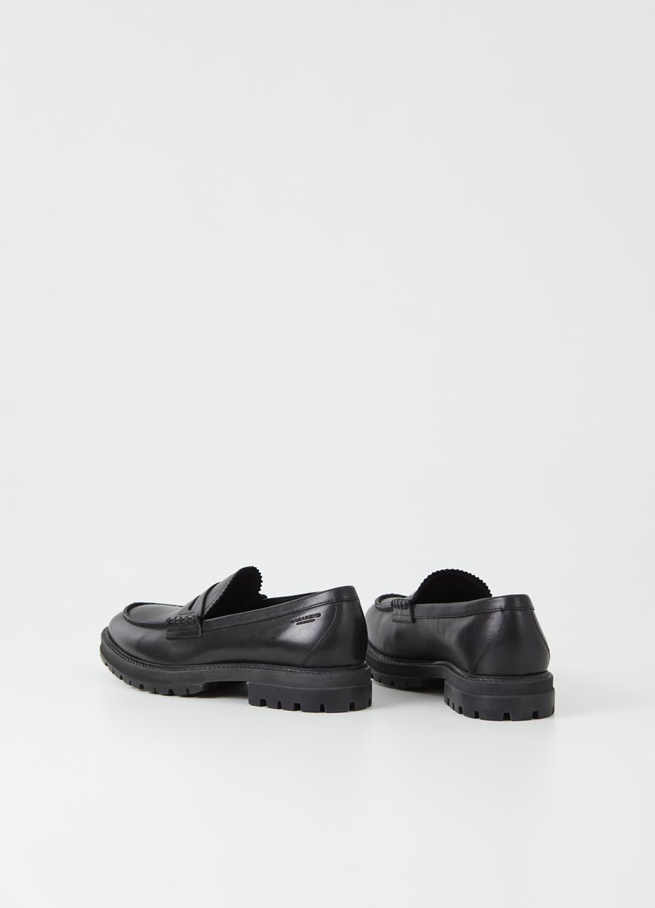 Johnny Black Cow Leather Loafer