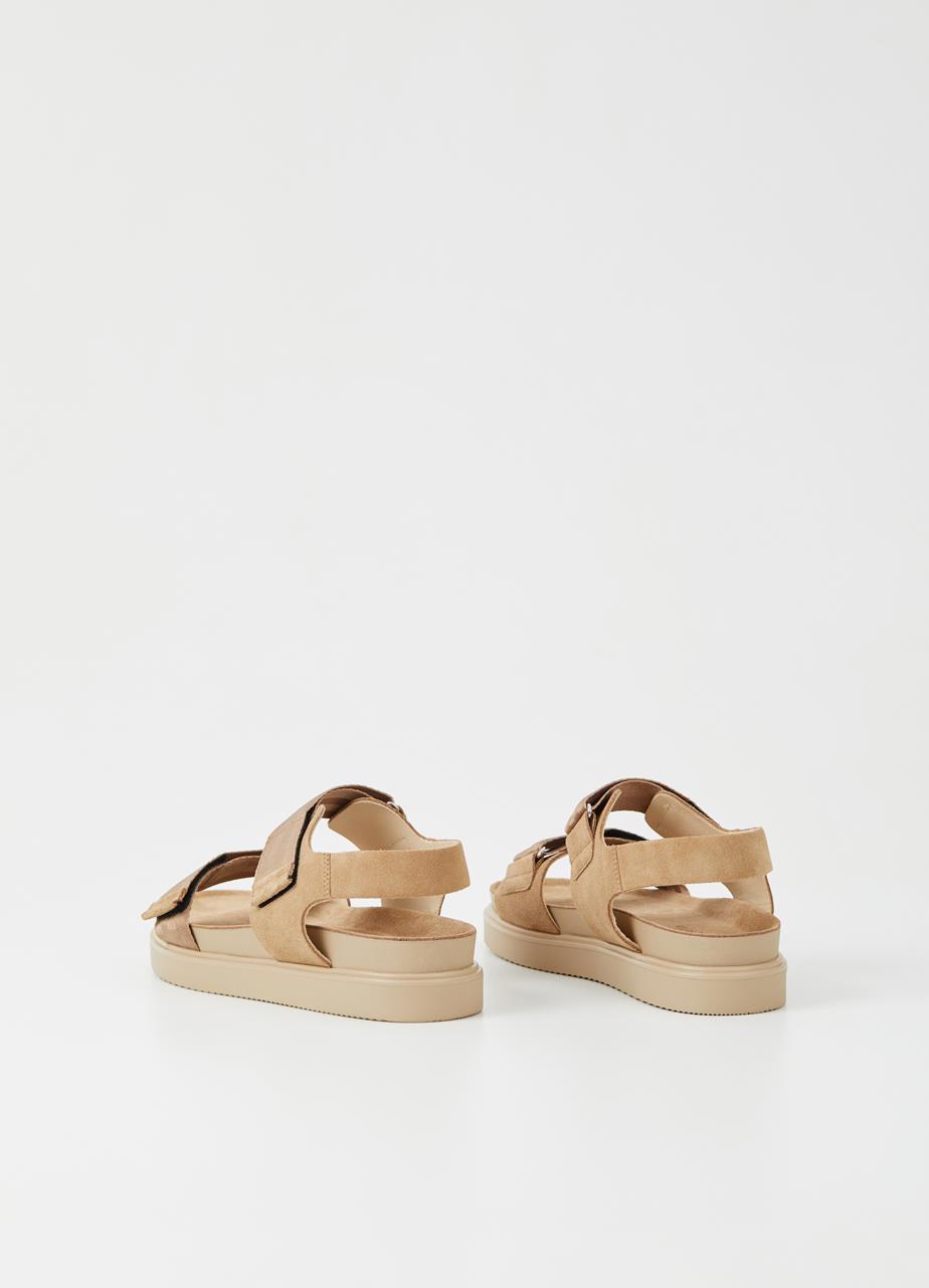Seth Warm Sand Nylon Strap Sandals