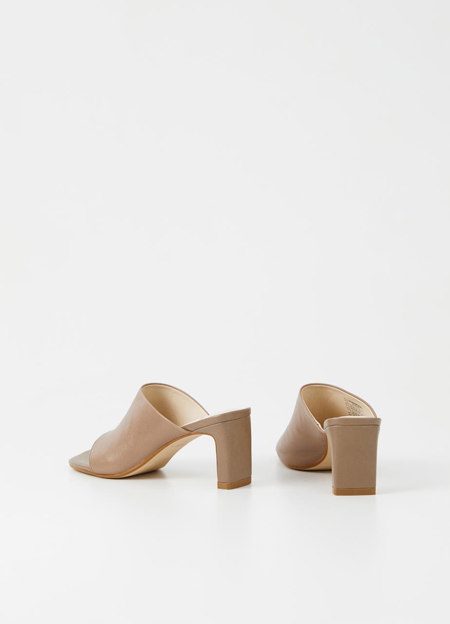Luisa Greige Cow Leather Sandals