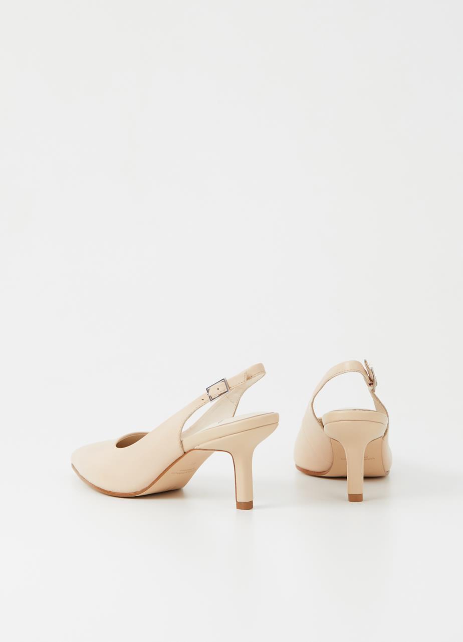 Pauline Toffee Cow Leather Pumps