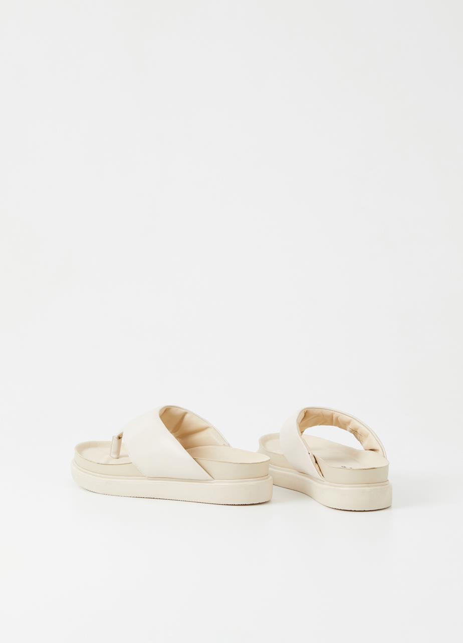 Erin Off White Cow Leather Sandals