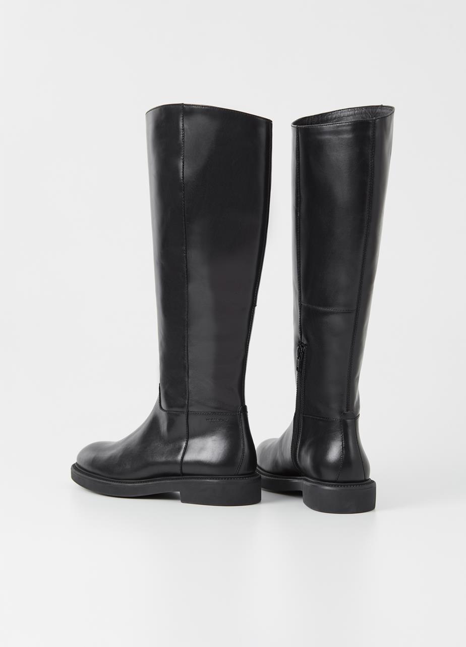 Alex w Black Cow Leather Tall Boots