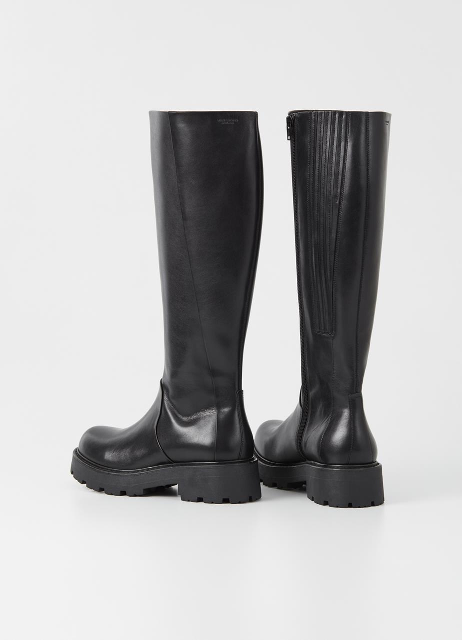 Cosmo 2.0 Black Cow Leather Boots