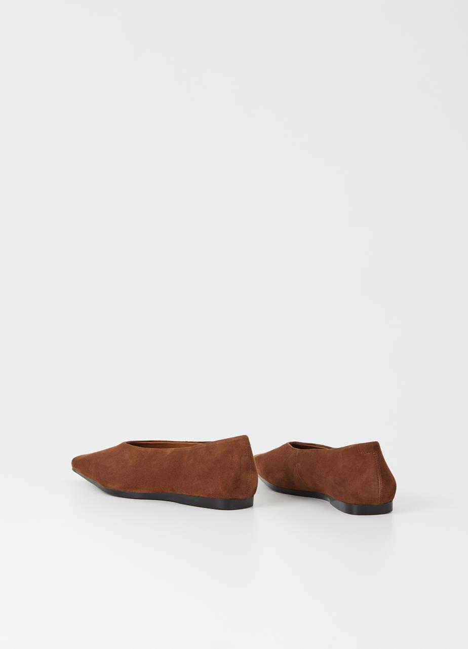 Wioletta Chestnut Goat Suede Shoes