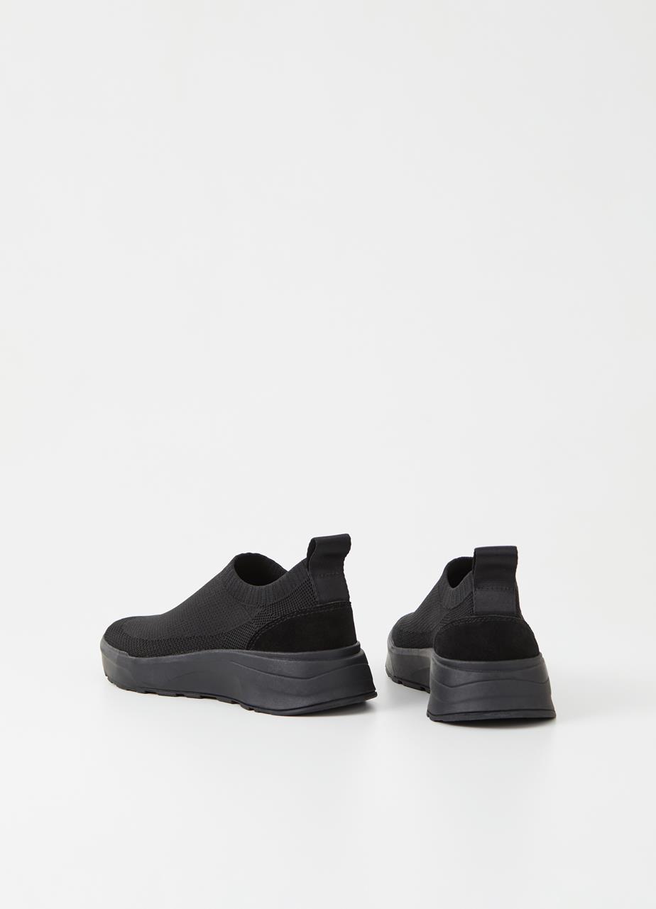 Janessa Black/Black Textile Sneakers