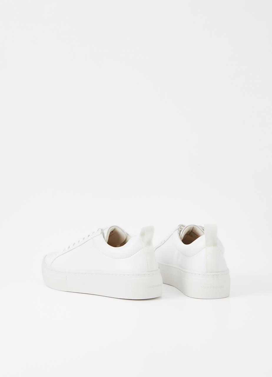 Zoe platform White Cow Leather Sneakers
