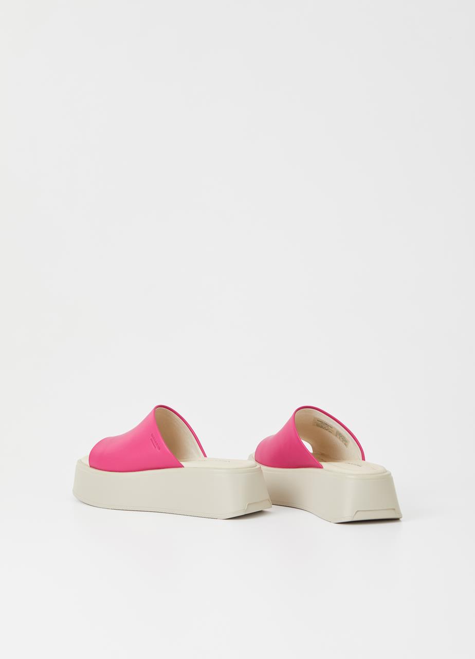Courtney Hyper Pink Cow Leather Sandals