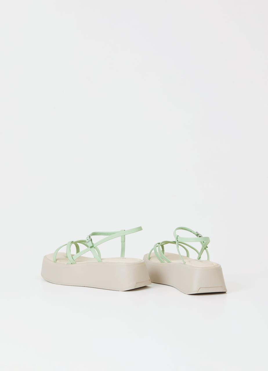 Courtney Mint Cow Leather Sandals