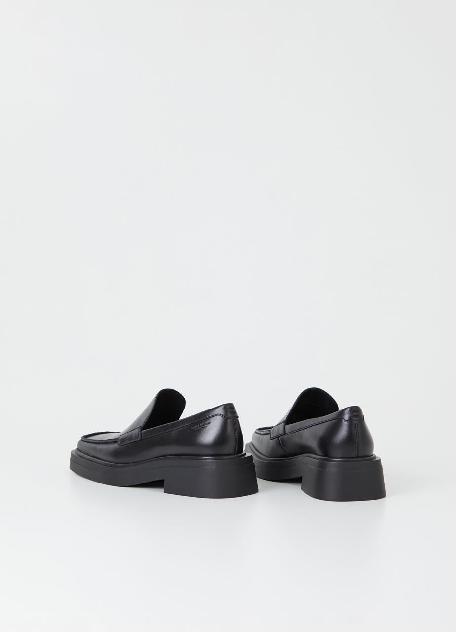 Eyra Black Cow Leather Loafer