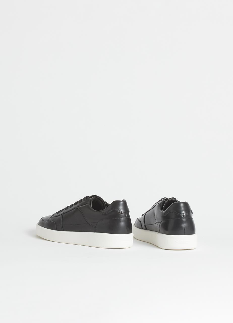 Teo Black Cow Leather Sneakers