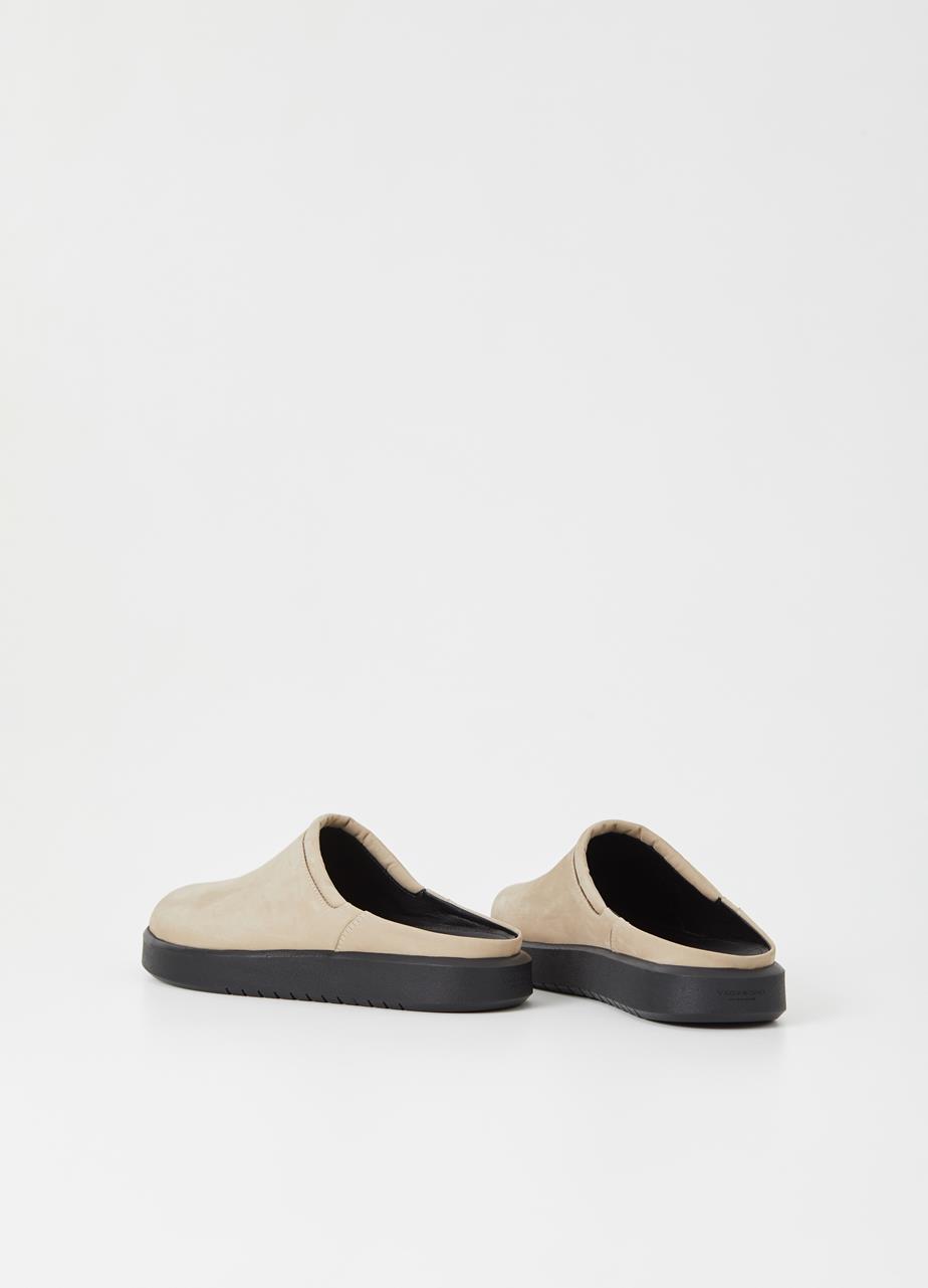 Nate Sand Cow Leather Mules