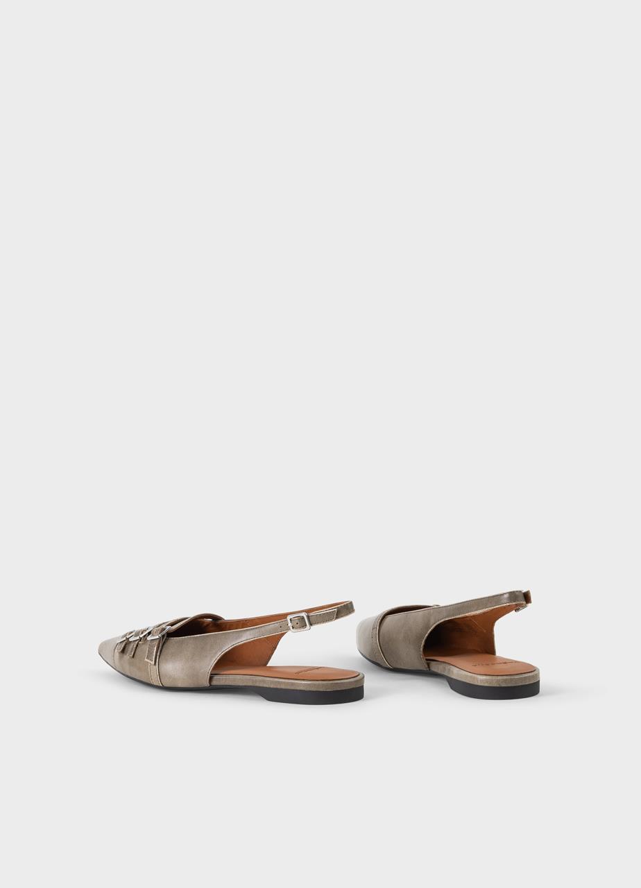 Hermine shoes Grey brush-off leather