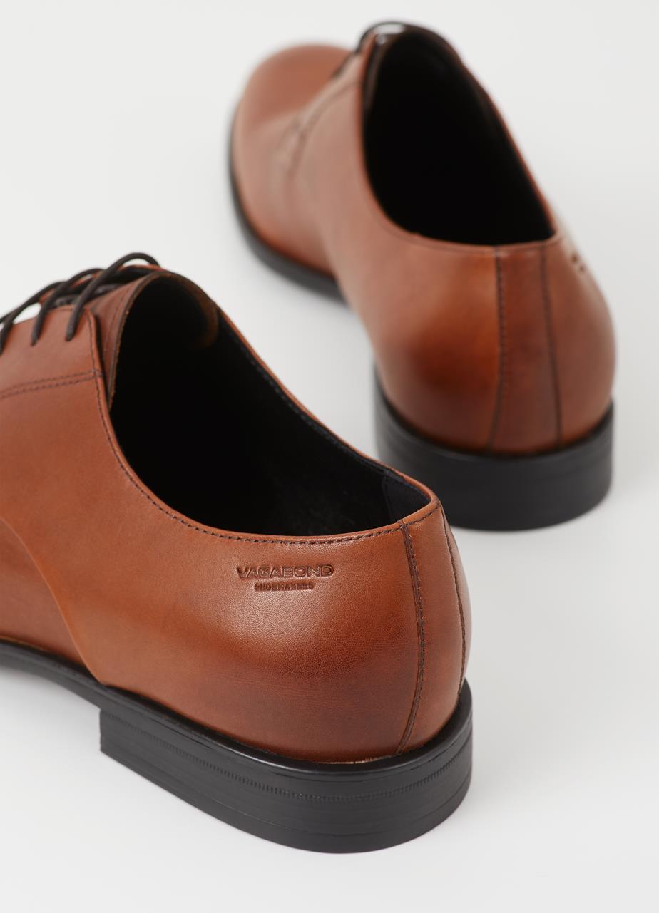 Harvey Cognac Cow Leather Shoes
