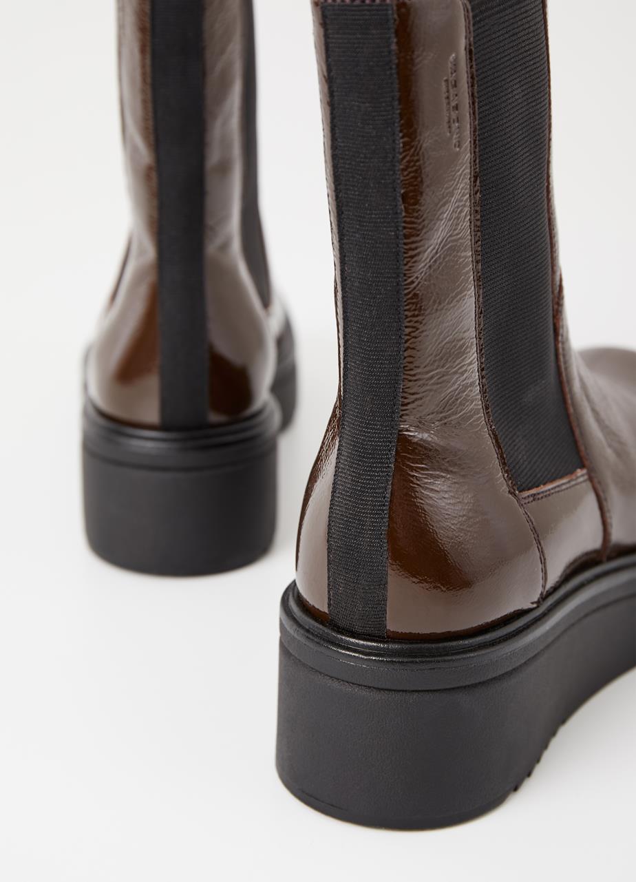 Tara Brown Cow Leather Boots