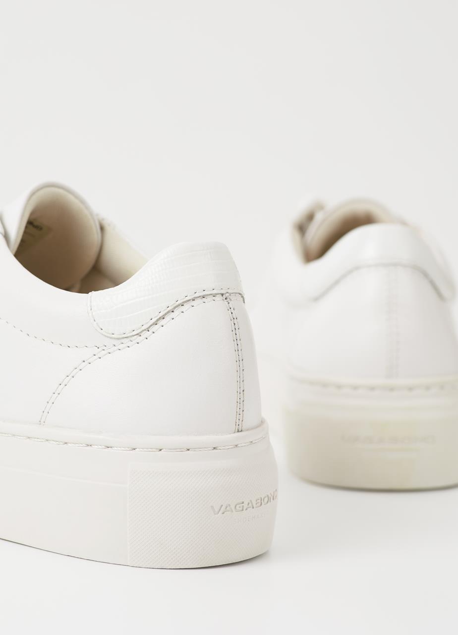 Zoe platform White Cow Leather Sneakers