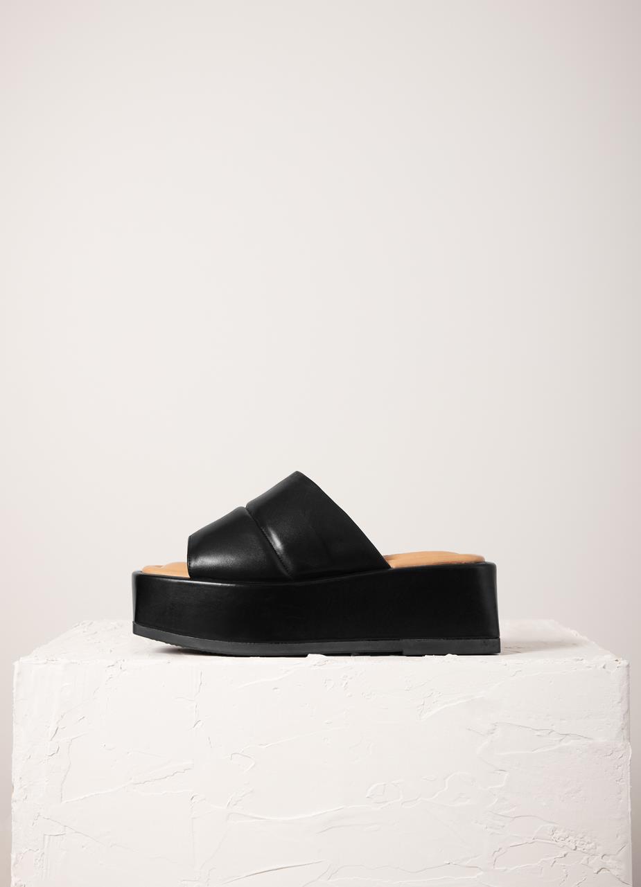 Juno sandals Black leather