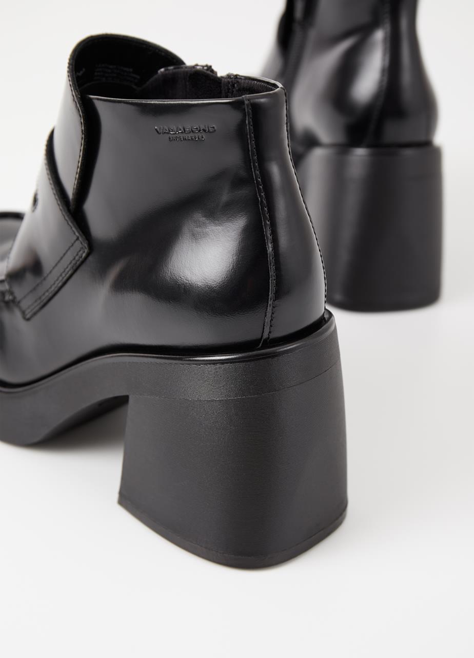 Brooke Black Cow Leather Shoes