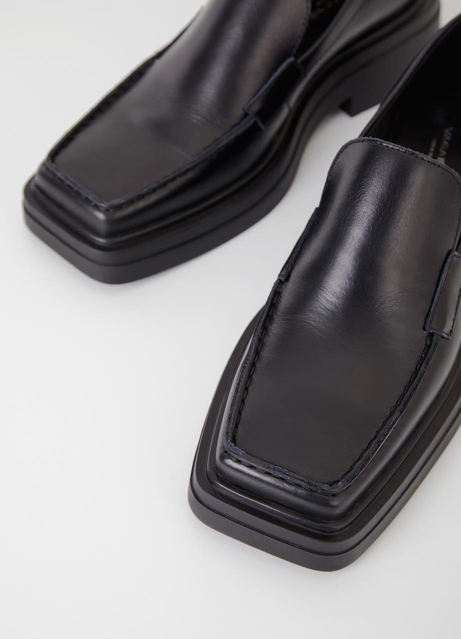 Eyra Black Cow Leather Loafer