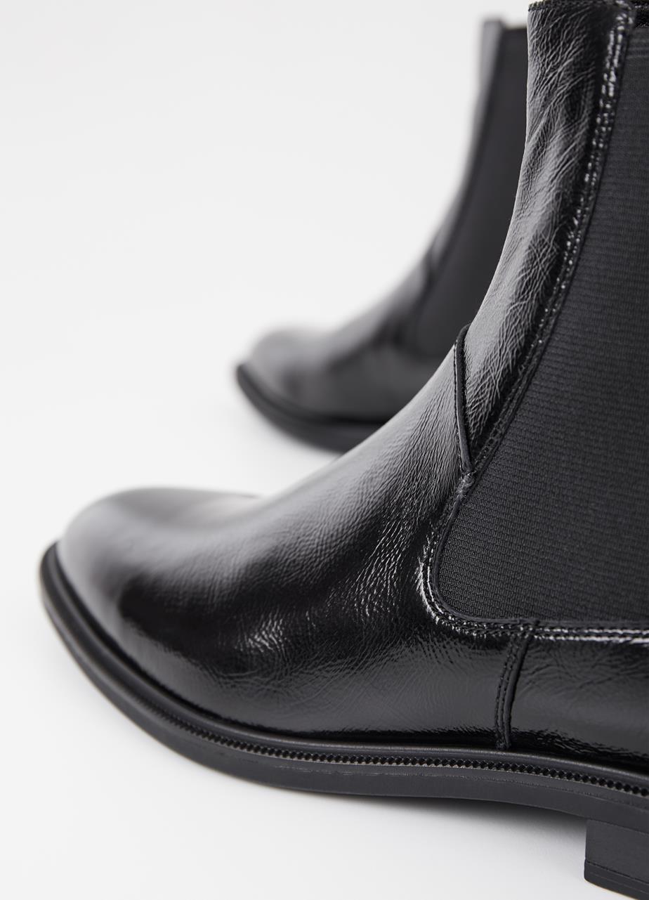 Frances 2.0 Чёрный crinkled patent leather
