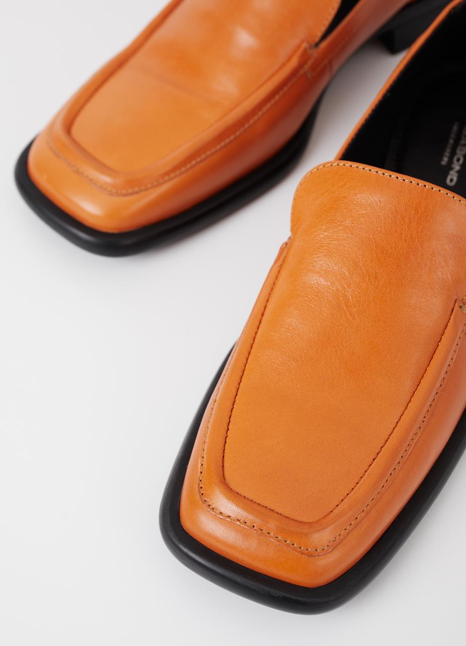 Brittie Orange leather