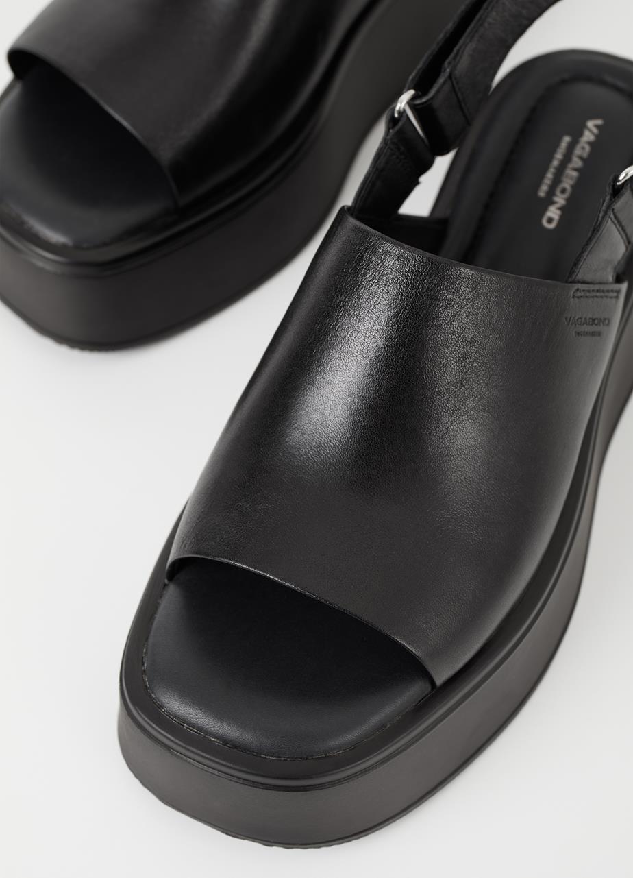 Courtney sandals Black leather