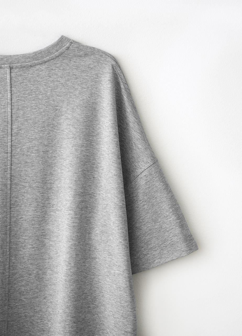 Boxy t-shirt Grau textilie