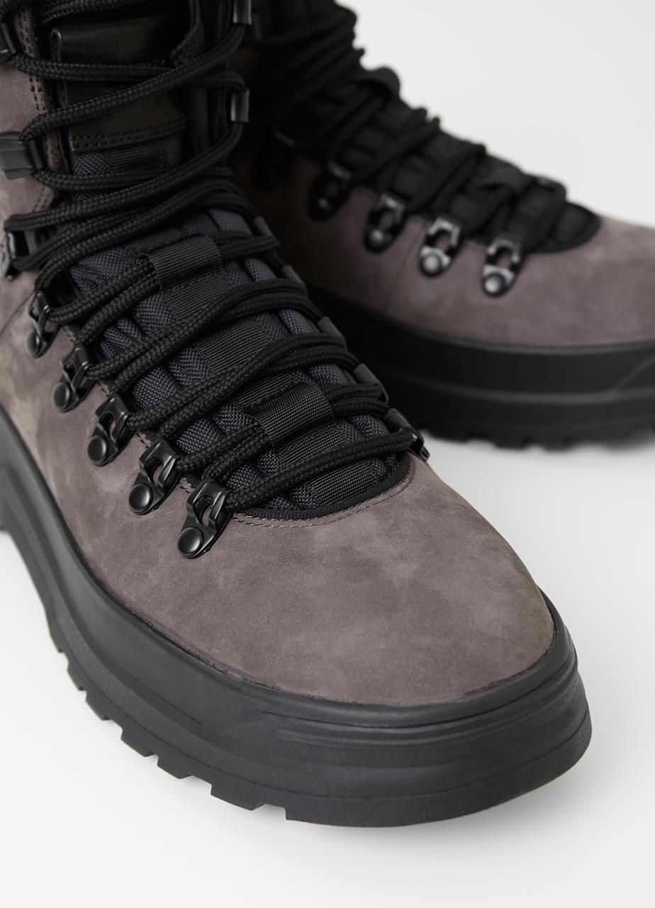 Ben Dk Grey Cow Leather Boots