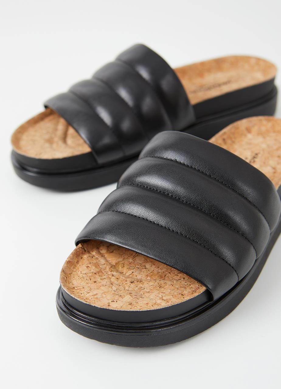 Erin Black Synthetic Sandals