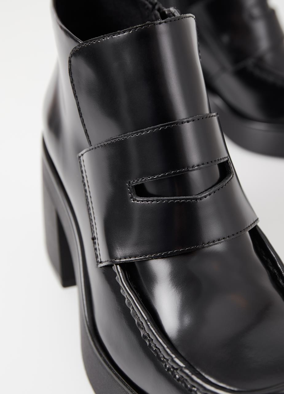 Brooke Black Cow Leather Shoes